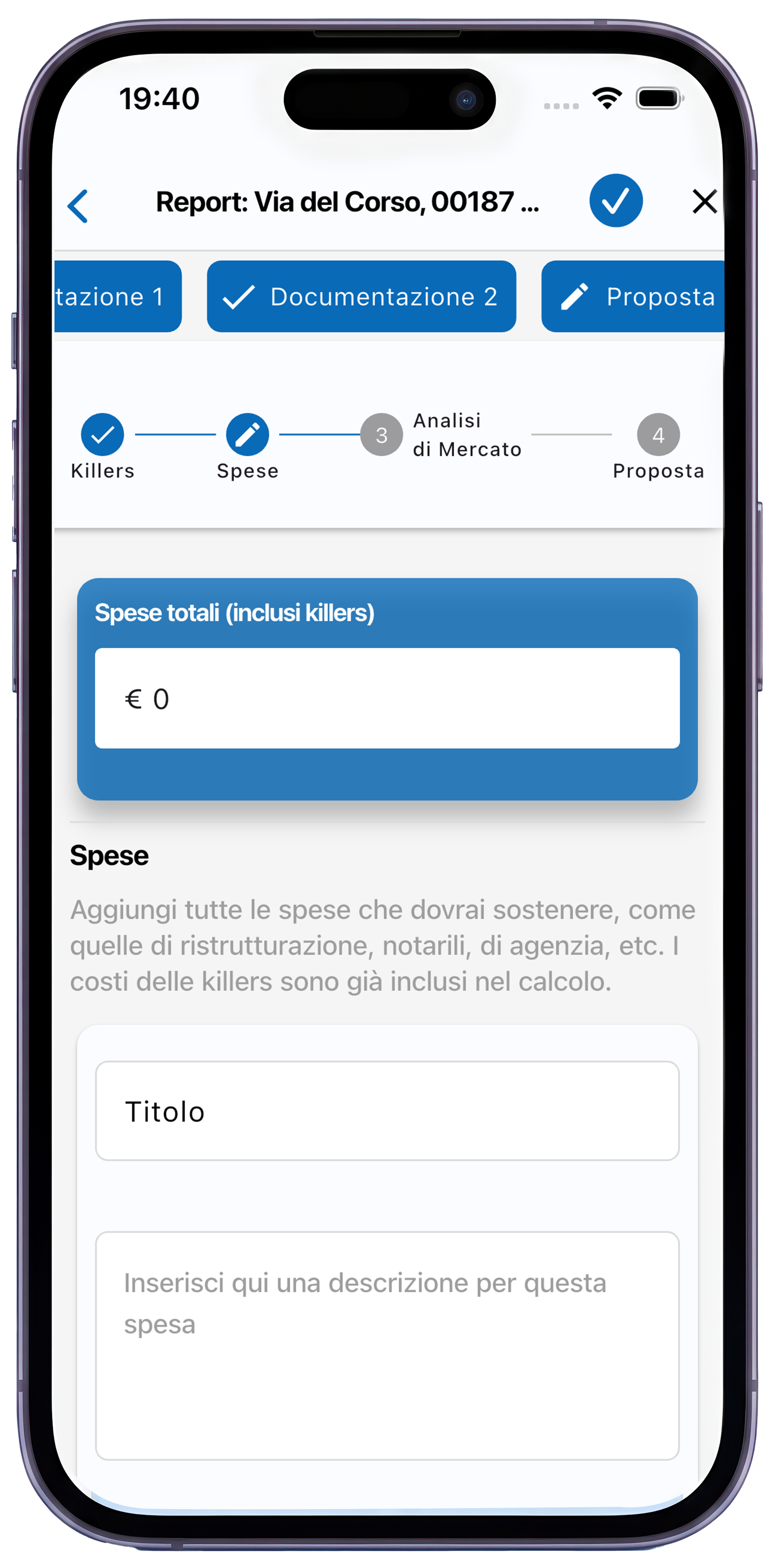 REPORT App - Mockup